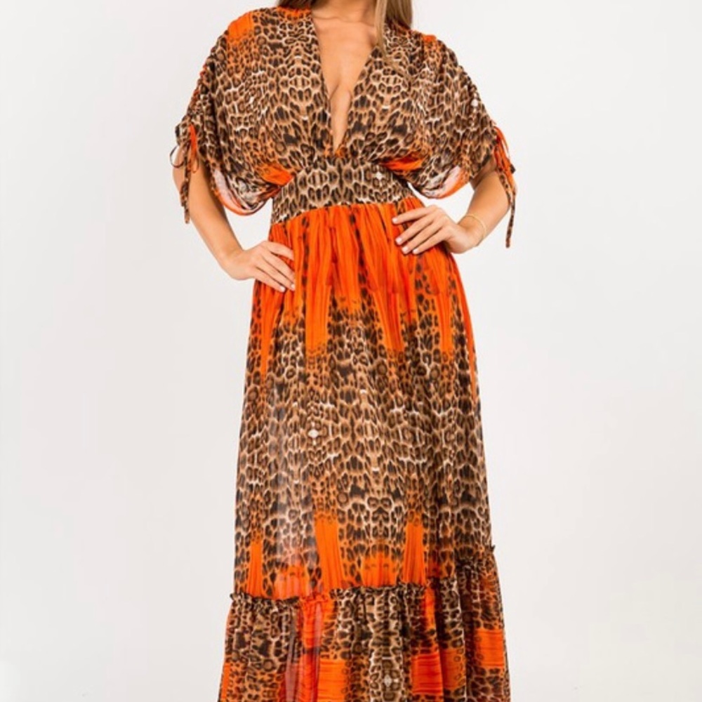 CHEETAH PRINT MAXI DRESS